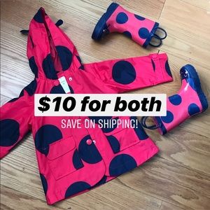 Carter’s Rain Jacket & Rain Boots